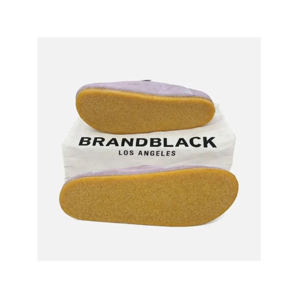 Men’s Suede Clog Mule Brandblack Carrera Size 9 Lavender Slip On Comfort Shoes